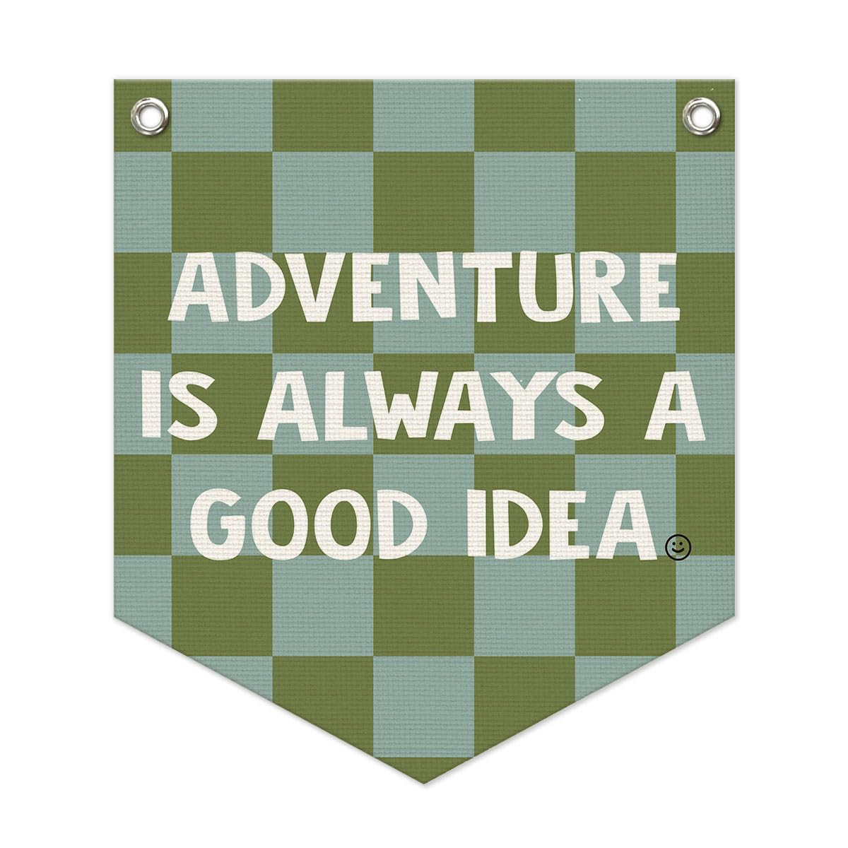 Boys Room Decor – Adventure Linen Pennant, Sage Green Canvas Triangle Flag, Wall Hanging Banner... | Amazon (US)