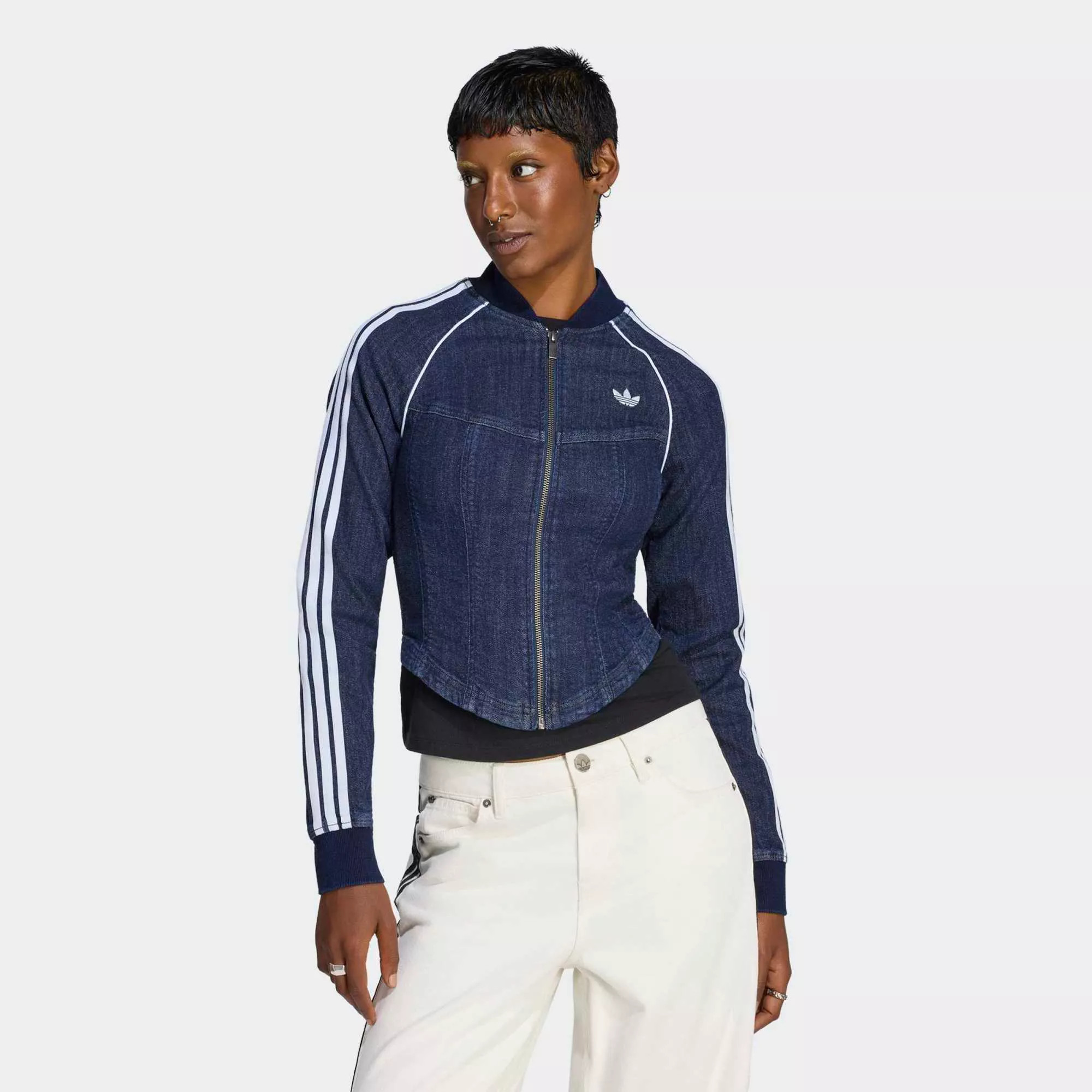 adidas Originals Women's Superstar Denim Corset Track Top | DICK'S Sporting Goods