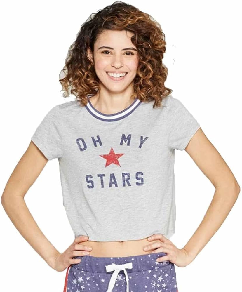 Women's Oh My Stars Vasrsity T-Shirt - | Amazon (US)