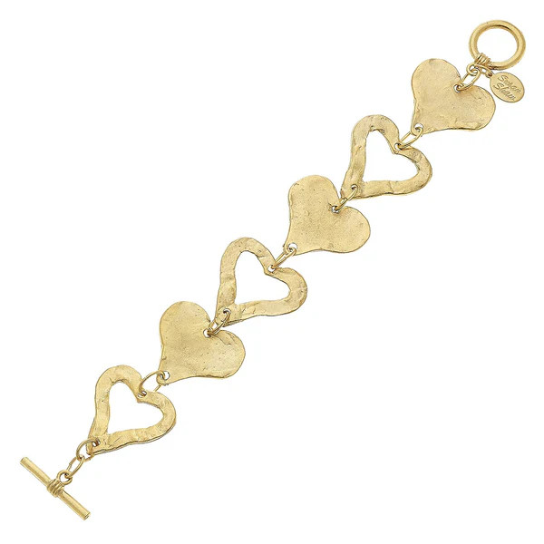 Linked Heart Toggle Bracelet | Susan Shaw