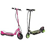 Razor E100 Electric Scooter for Kids Ages 8+ and Razor Power Core E90 Electric Scooter with hub Motor, Push-Button Throttle, for Kids 8+ | Amazon (US)