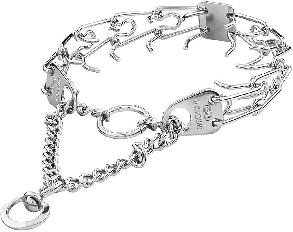 Herm Sprenger 2.25 Chrome Pinch / Spike / Prong Collar Small | Amazon (US)