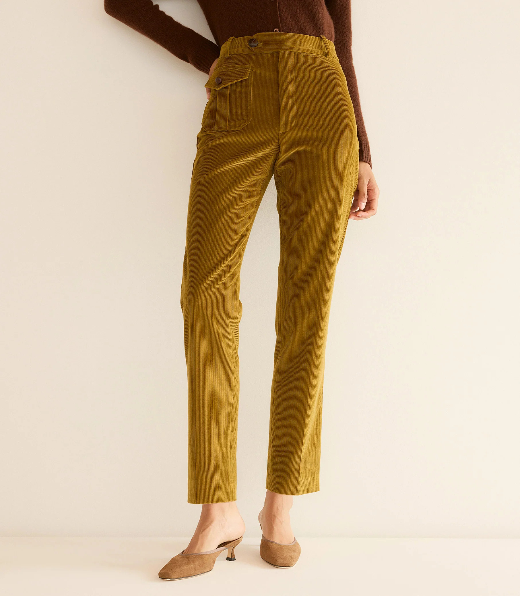 Hartfield Pant - French Olive | DÔEN | DOEN