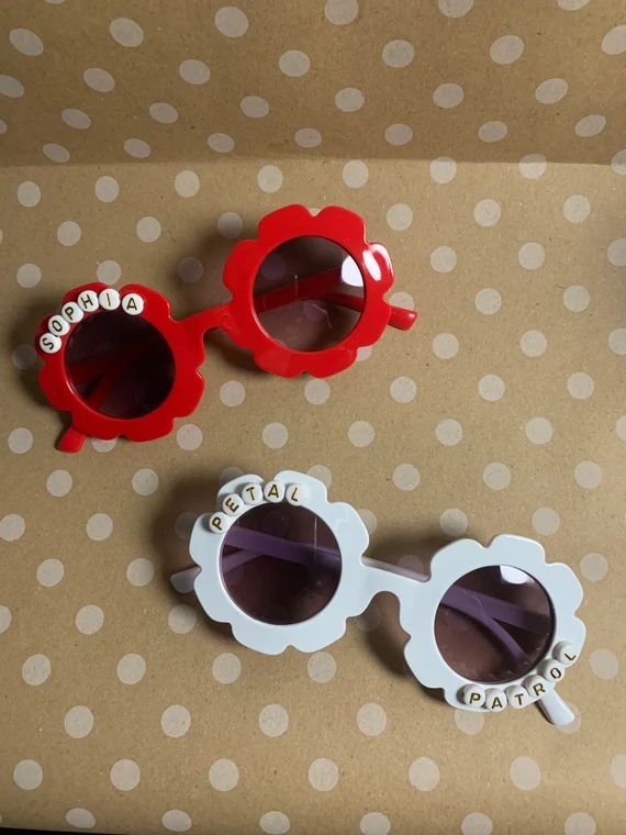 Personalized Toddler Sunglasses Flower Sunglasses Baby | Etsy | Etsy (US)