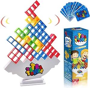T'PUPU Tetra Tower Balancing Stacking Toys,Board Games for Kids & Adults,Tetris Balance Game Buil... | Amazon (US)