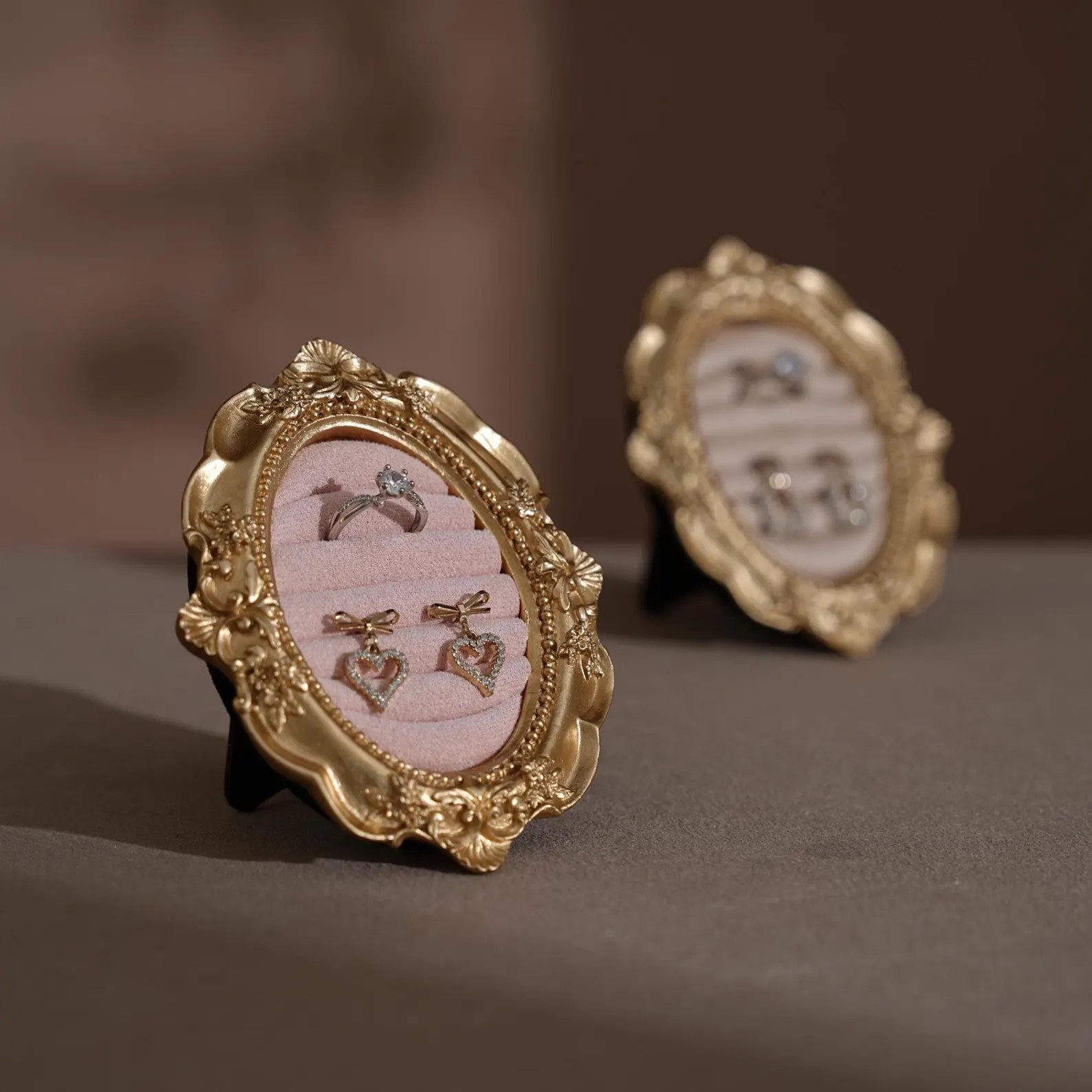 Vintage Style Engagement Ring Holder Jewelry Display Stand Earring Organizer Wedding Flat Lay Dec... | Etsy (US)