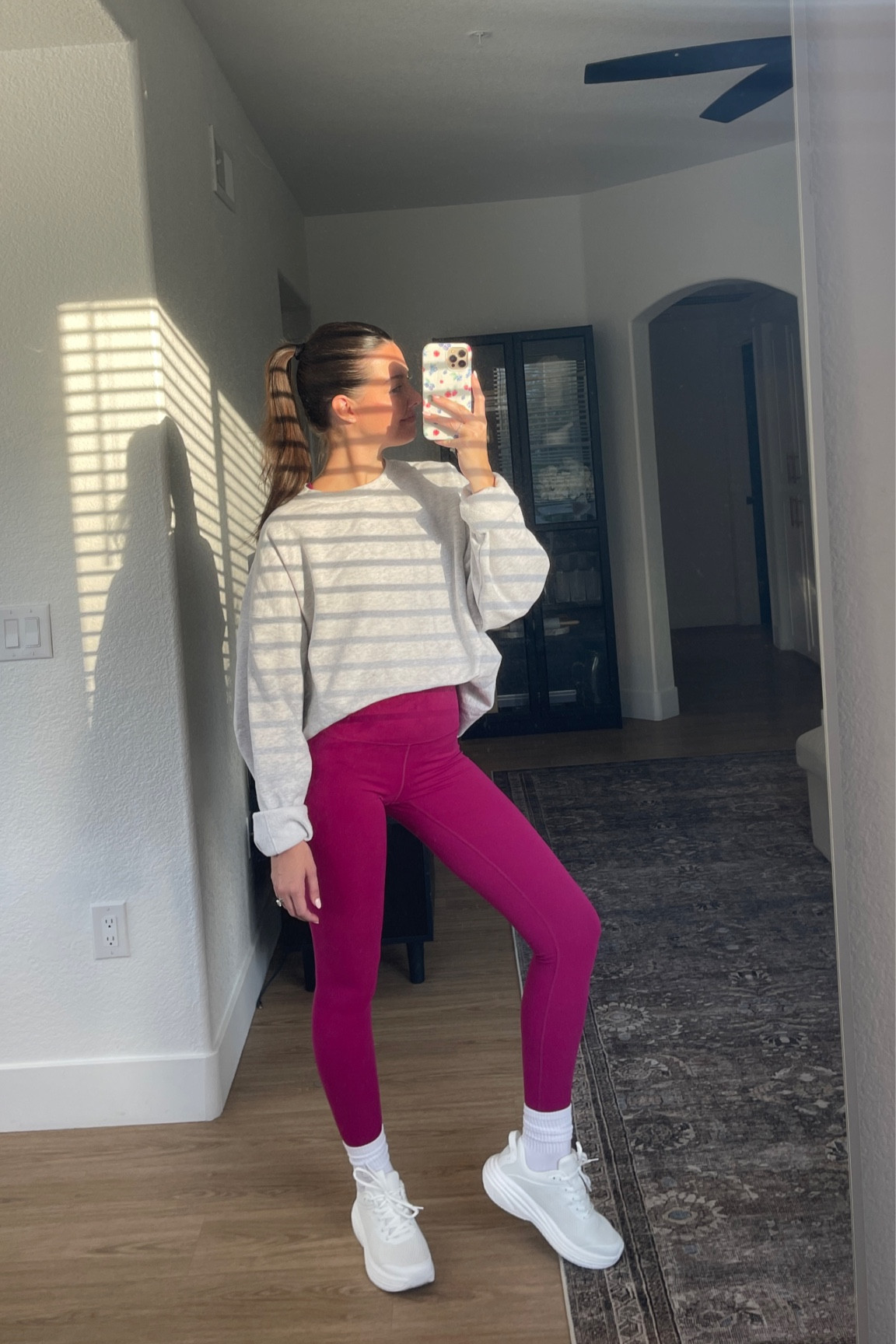 Morning ootd! This is the BEST affordable activewear brand on Amazon. I have several sets from them and love them all, they are a go-to! A great Amazon find! 

The shoes are from one of my favorite Amazon brands as well, a great place to get affordable shoes! Wearing my true size in everything except the sweatshirt which is an XL! 

#LTKFindsUnder50 #LTKSeasonal #LTKActive