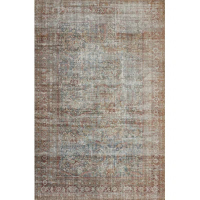 Jules Oriental Lagoon/Brick Area Rug Chris Loves Julia x Loloi Rug Size: Rectangle 8'6" x 11'6 | Wayfair North America