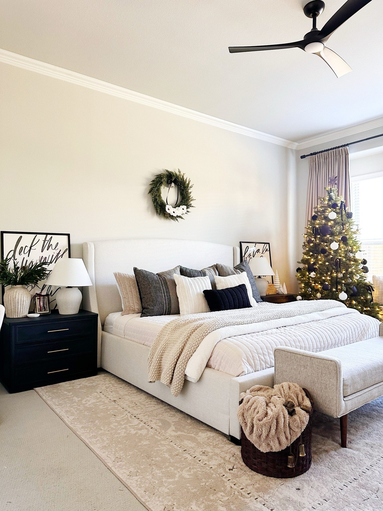 Cozy holiday bedroom details 

#LTKHome #LTKStyleTip #LTKHoliday