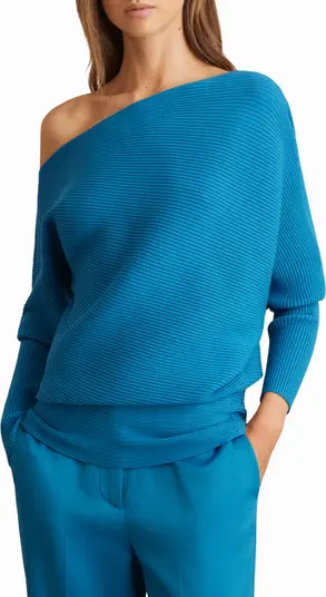 Reiss Lorna Off the Shoulder Rib Sweater | Nordstromrack | Nordstrom Rack