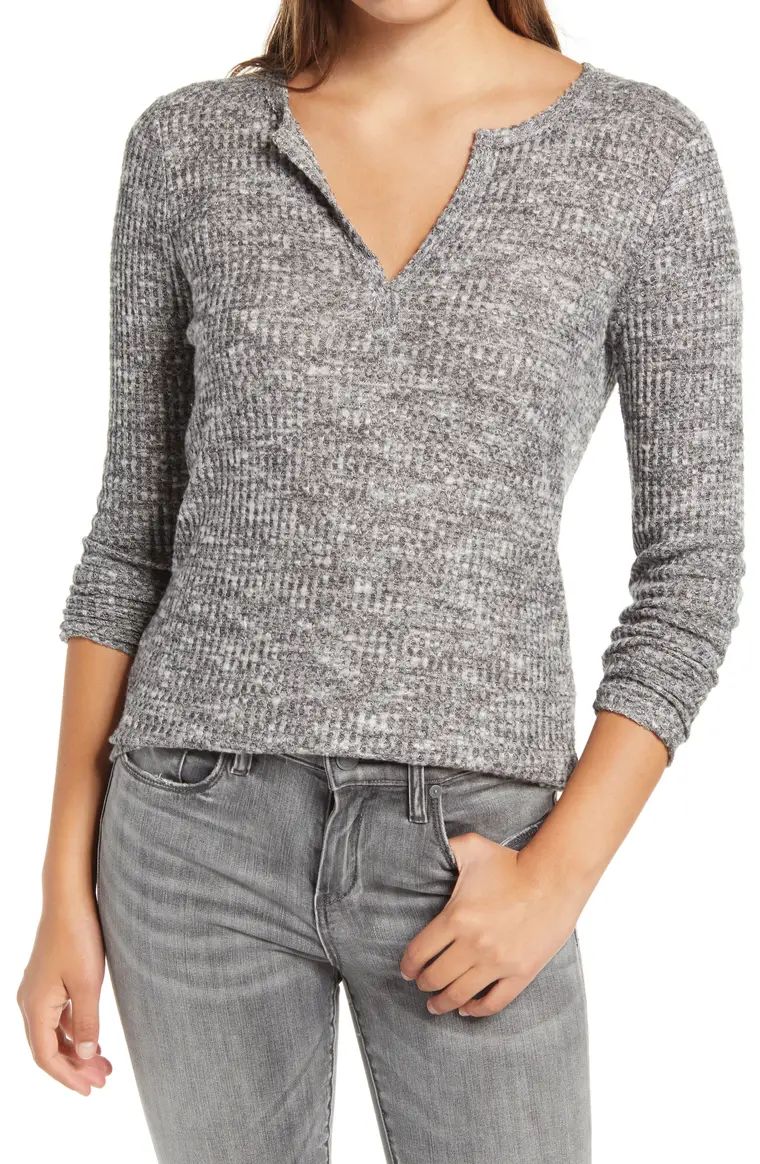 Long Sleeve Thermal Henley Top | Nordstrom