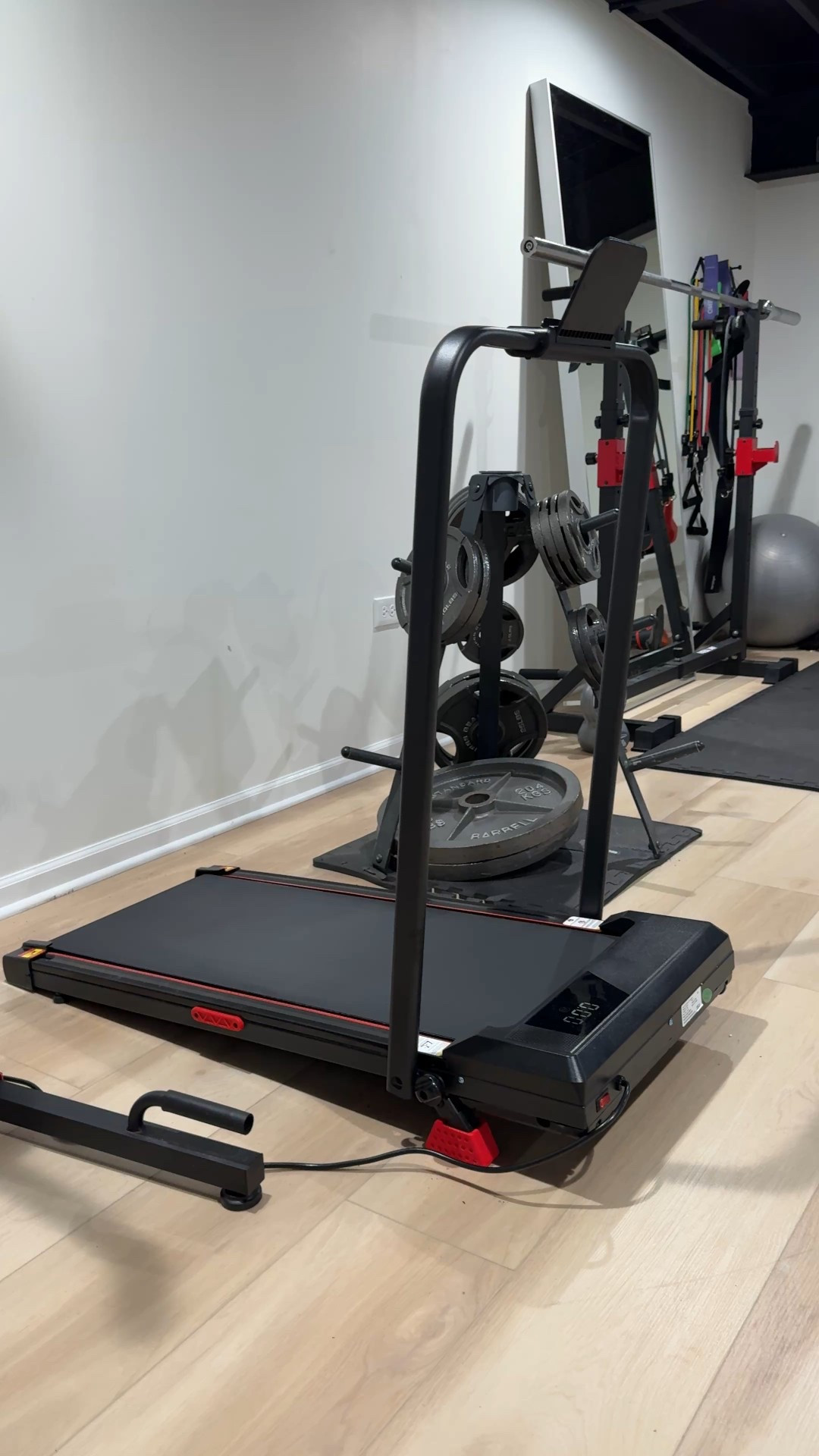 This walking pad goes up to a 15% incline as seen here and up to 7mph  

#LTKfitnessgoals #LTKActive #LTKmorningroutine