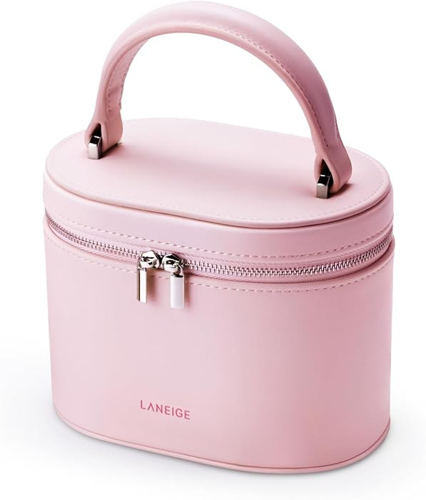 LANEIGE Vanity Case: Pink Cosmetic Bag for Travel-Friendly Makeup Storage | Amazon (US)