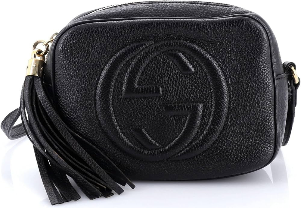 Amazon.com: Gucci, Pre-Loved Soho Disco Crossbody Bag Leather Small, Black : Amazon Luxury | Amazon (US)