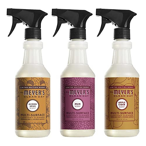 MRS. MEYER'S CLEAN DAY Multi-Surface Cleaner 3 Pack Variety 16 OZ Each, 1 CT (Mum + Apple Cider + Acorn Spice) | Amazon (US)