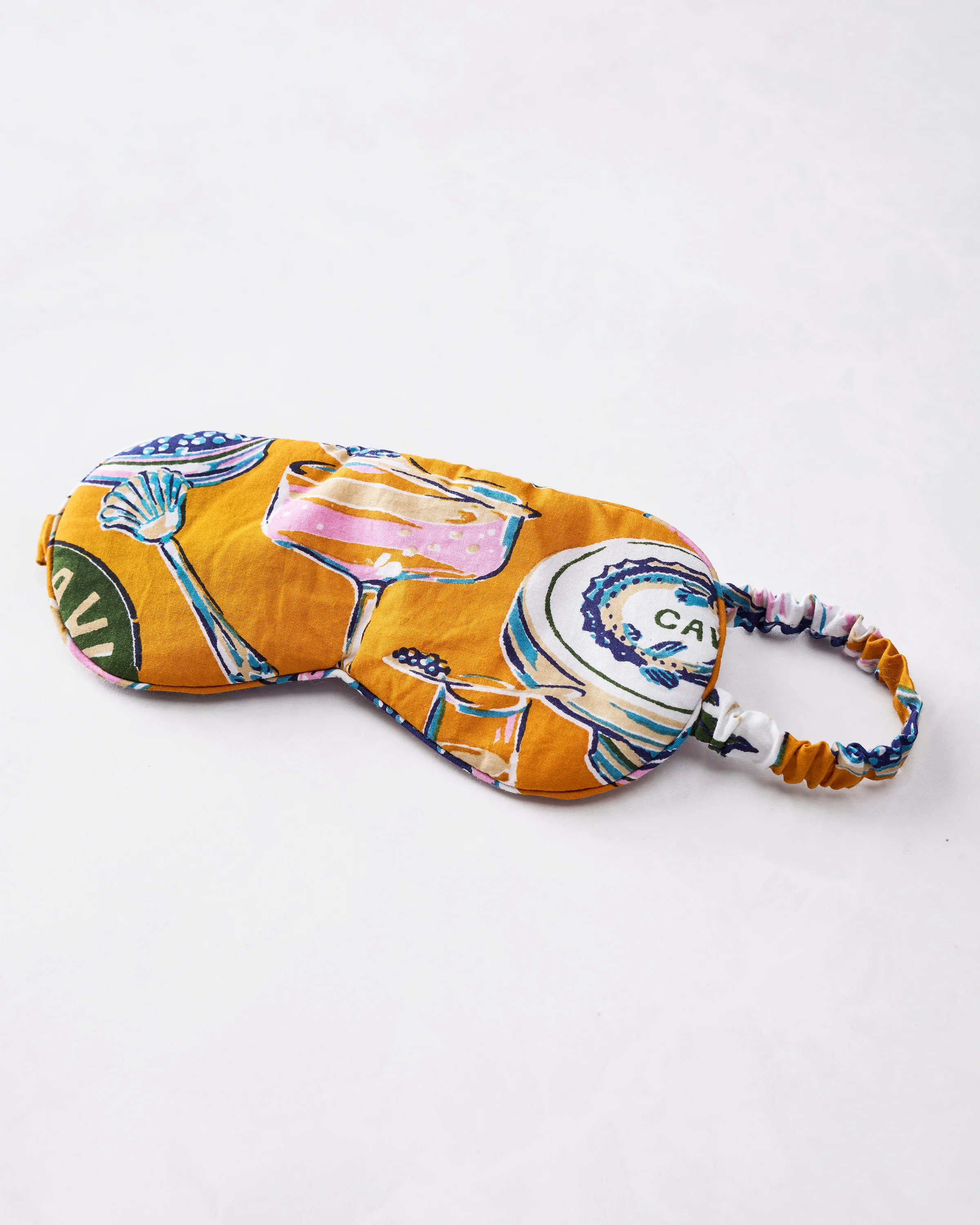 Champagne & Caviar - Eye Mask - Goldenrod | Printfresh
