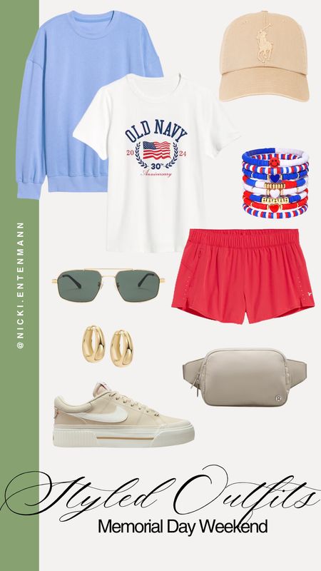 Styled up a casual Memorial Day Weekend outfit for us! 

Memorial Day weekend, styled outfits, red white and blue, summer style, summer outfits, mom style 

#LTKstyletip #LTKSeasonal