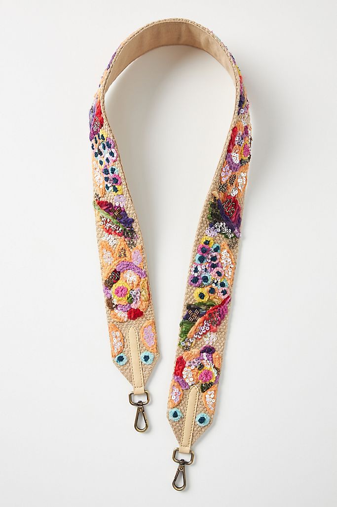 Floral Beaded Bag Strap | Anthropologie (US)