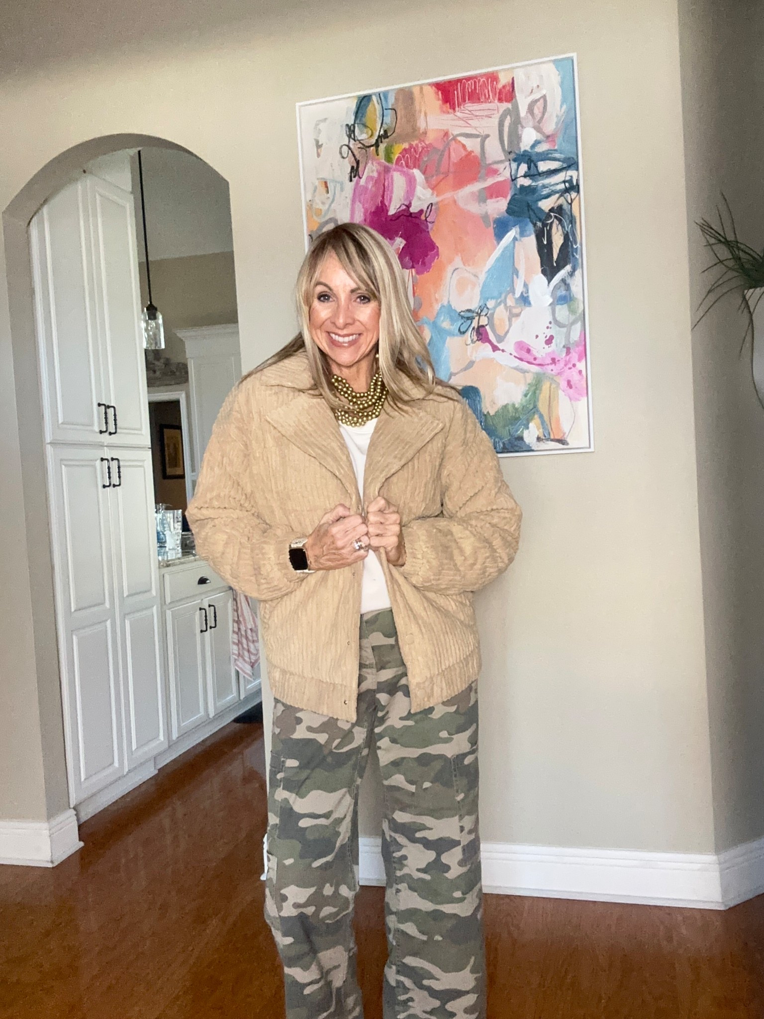 Bomber and camo! Warm and cute. Wearing a small in this bomber and a small in the camo. 

#LTKOver40 #LTKFindsUnder50 #LTKStyleTip