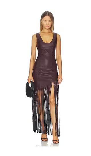 Adria Dress in Burgundy | Revolve Clothing (Global)