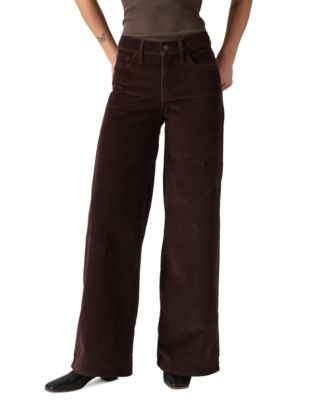 Levi's Corduroy 318 Shaping Wide-Leg Pants - Mole/java Twill | Macy's