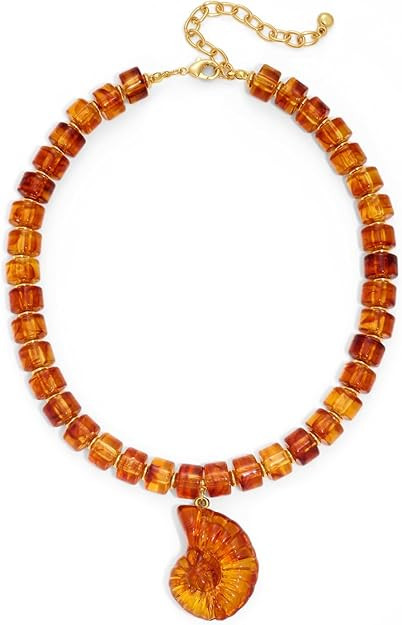 CLASSYZINT Bead Necklace with Conch Shell Pendant Seashell Necklace Statement Necklace Summer Nec... | Amazon (US)