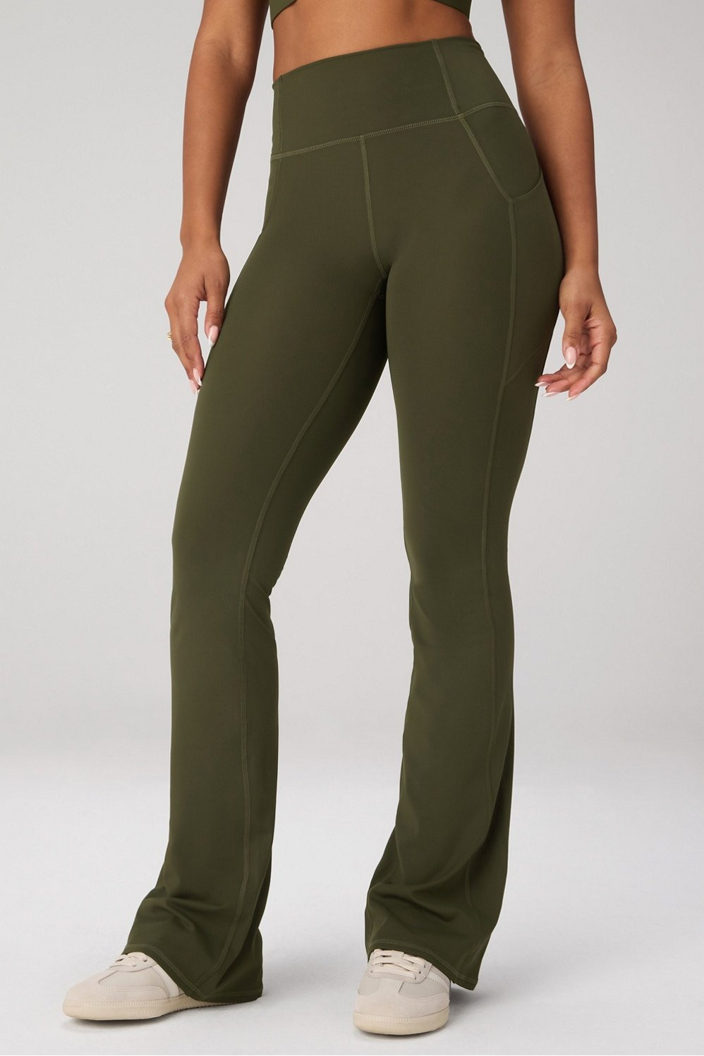 Oasis PureLuxe High-Waisted Pocketed Kick Flare | Fabletics