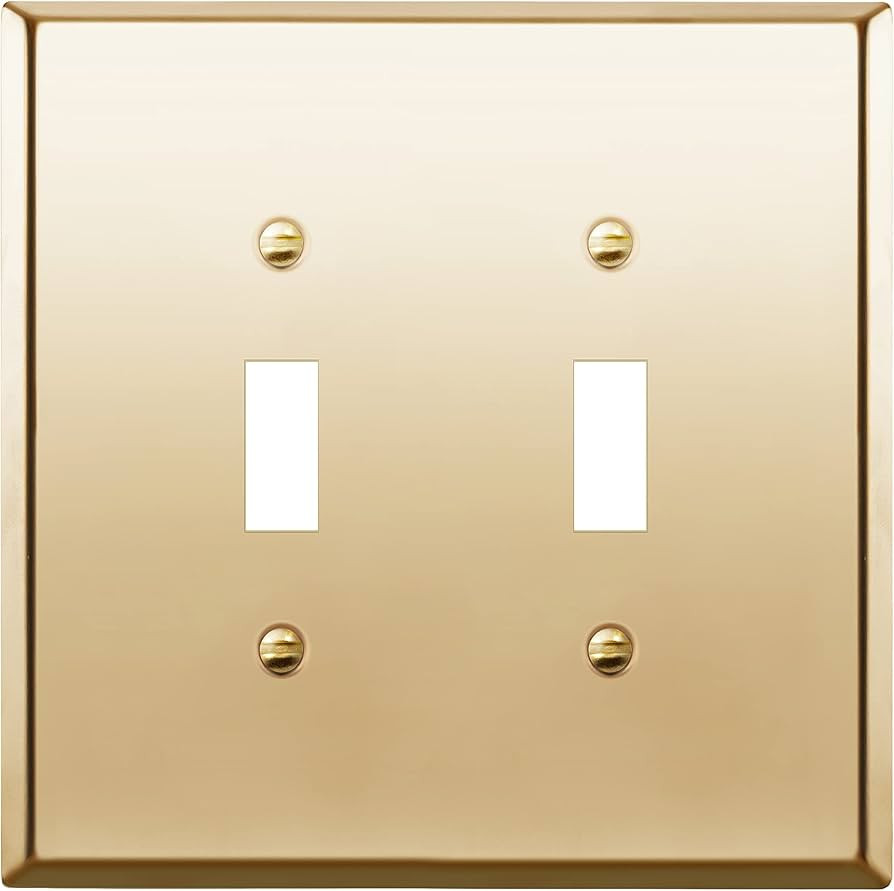 LIDER Toggle Light Switch Metal Wall Plate, Stainless Steel Switch Cover, Corrosion Resistant, Mi... | Amazon (US)
