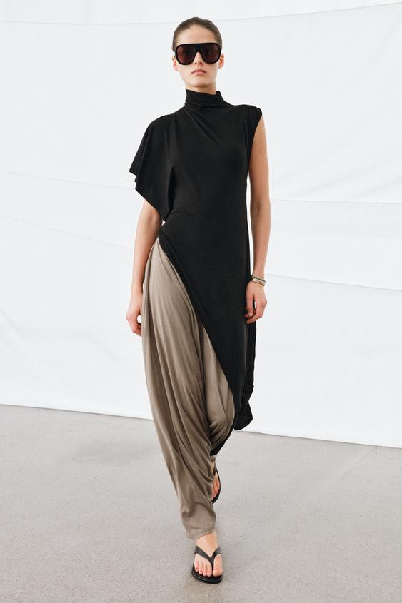 DRAPED ASYMMETRIC TOP | Zara US