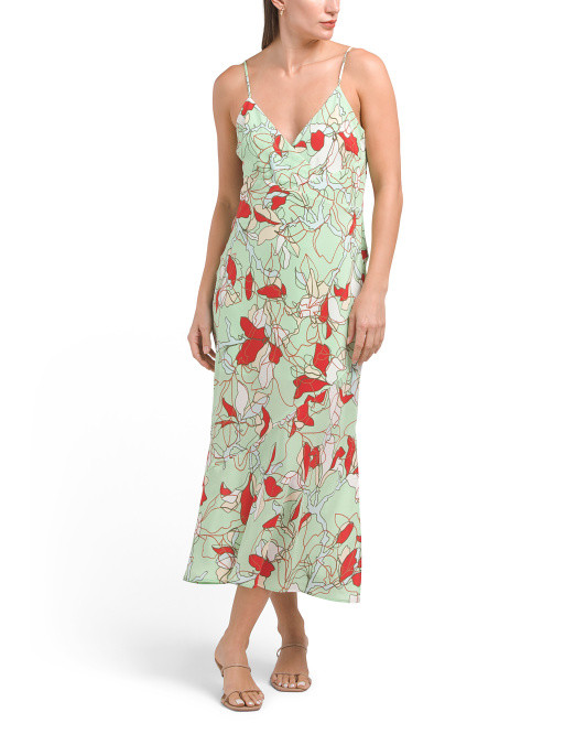 Silk Justine V-neck Dress | TJ Maxx