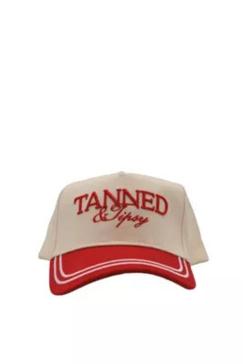 KenzKustomz Women's Tanned & Tipsy - Red Vintage Trucker Hat | Belk