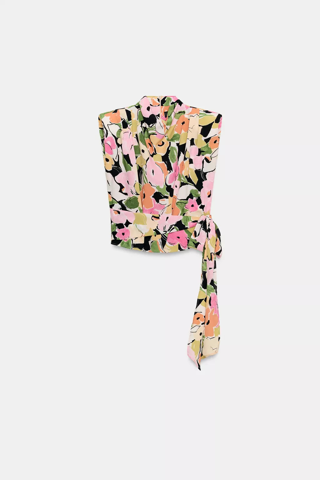 CONTRAST STRAP KNIT CROP TOP | Zara US