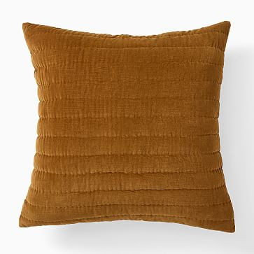 Cotton Velvet Pick Stitch Quilt & Shams | West Elm (US)
