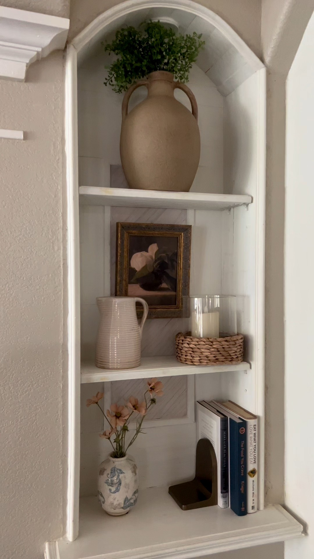 Spring styling 
Dinning room shelves 
Petal Lane 
Magnolia 

#LTKSeasonal #LTKHome #LTKActive