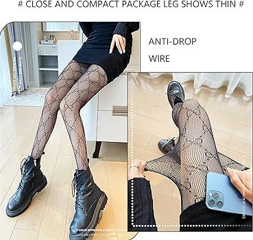 INNAPER Sexy Fishnet Stockings Fashion Tights for Women Sexy Lace Leggings High Waisted Pantyhose... | Amazon (US)