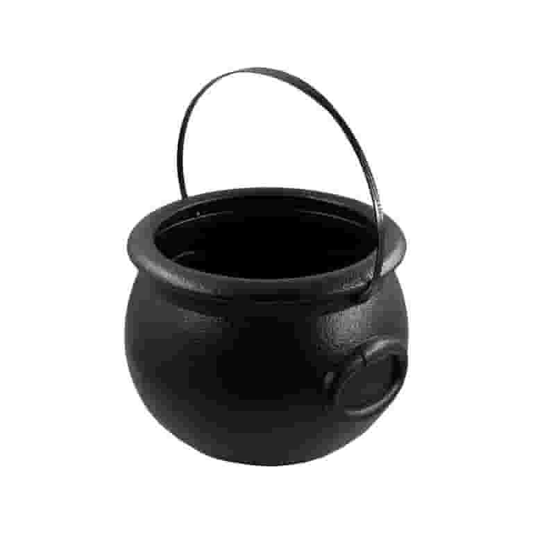 Uutvmp Halloween Black Witch Cauldron, Plastic Cauldron Pot with Handle, Trick Party Supplies Cau... | Walmart (US)