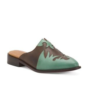 Leather Overlay Mules For Women | TJ Maxx