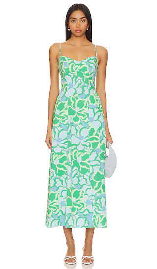 Allegra Midi Dress in Spring Tiffany | Revolve Clothing (Global)