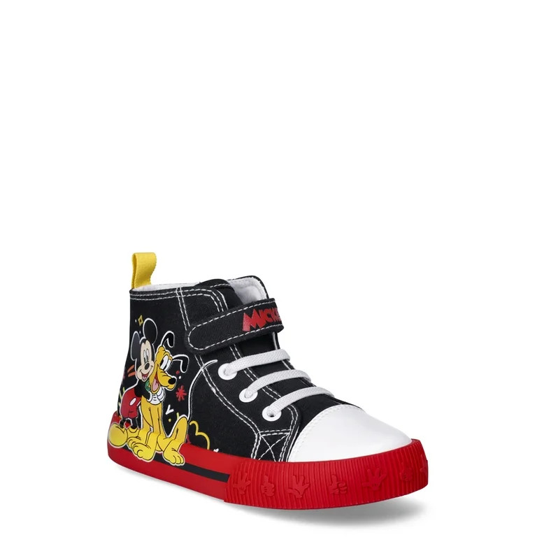 Mickey Mouse Toddler Hi Top Sneakers - Walmart.com | Walmart (US)