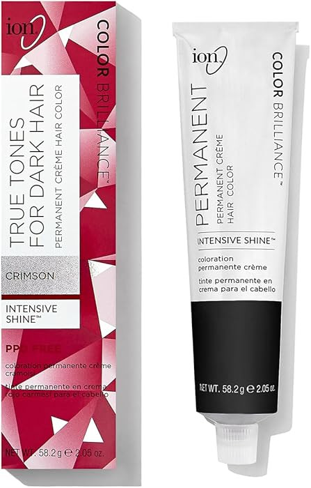 Ion True Tones for Dark Hair Permanent Crème Hair Color Crimson Crimson | Amazon (US)