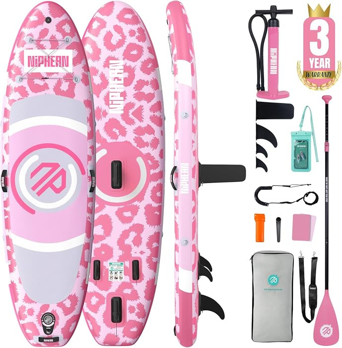 Niphean 10' Inflatable Paddle Board, Ultra-Light SUP for Beginners | Amazon (US)