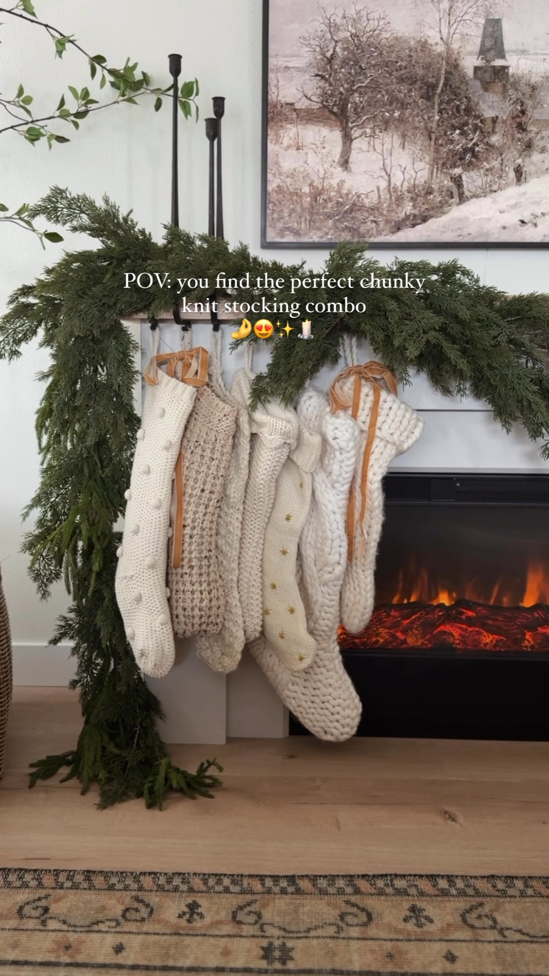 Can’t get over these chunky knit stockings 😍✨

Third year we’ve had these (with a few new). They are so easy to add additional stockings every year if needed. Classic and timeless 👌

Follow @frengpartyof6 for more neutral + holiday home finds!

#targethome #targetchristmas #christmasdecor #stockings #holidayfinds #holidaydecor #boujeeonabudget #affordablehome #affordabledecor #ltkhome 

#LTKFindsUnder50 #LTKHoliday #LTKHome