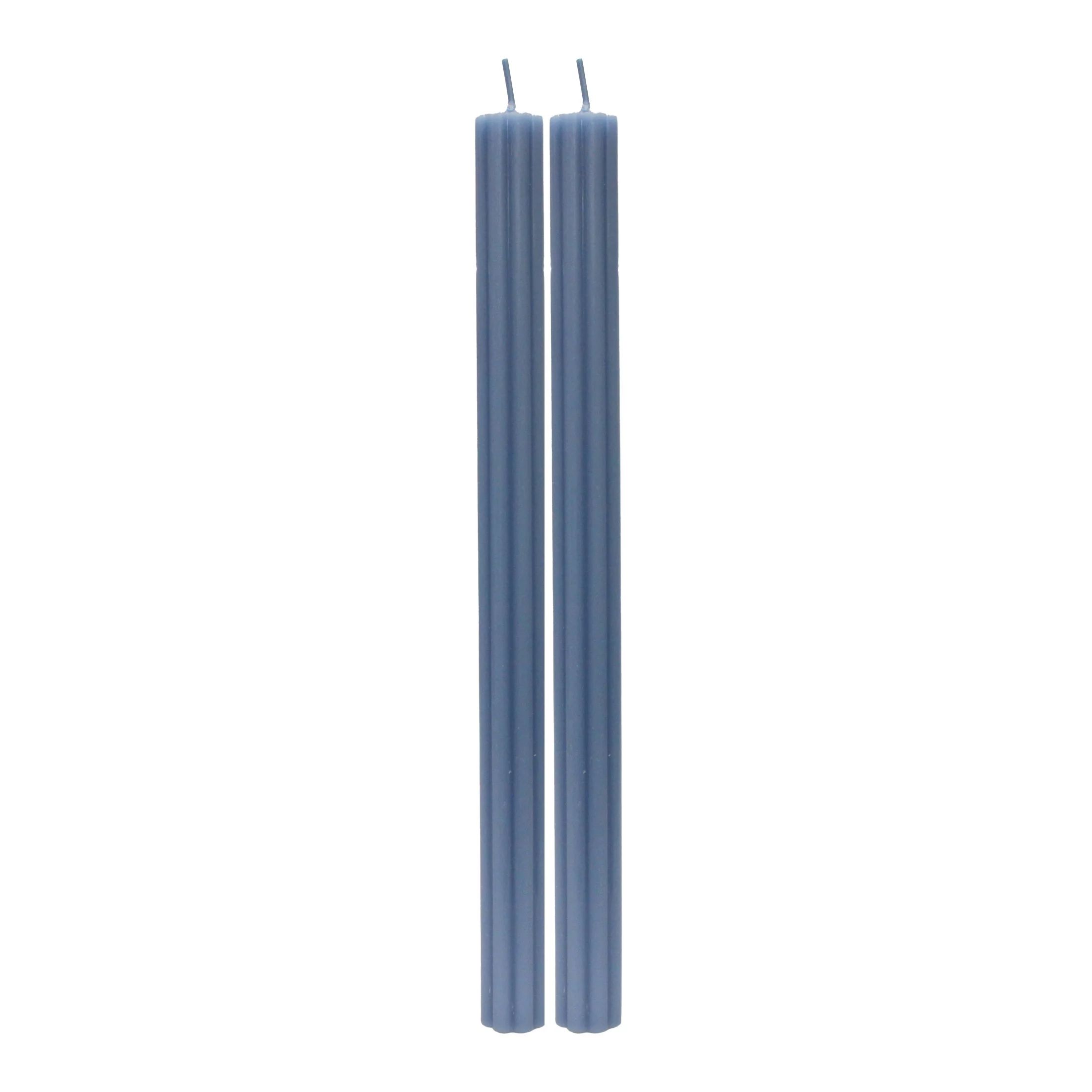 Better Homes & Gardens Unscented Taper Candles, Blue, 2-Pack, 11 inches Height | Walmart (US)