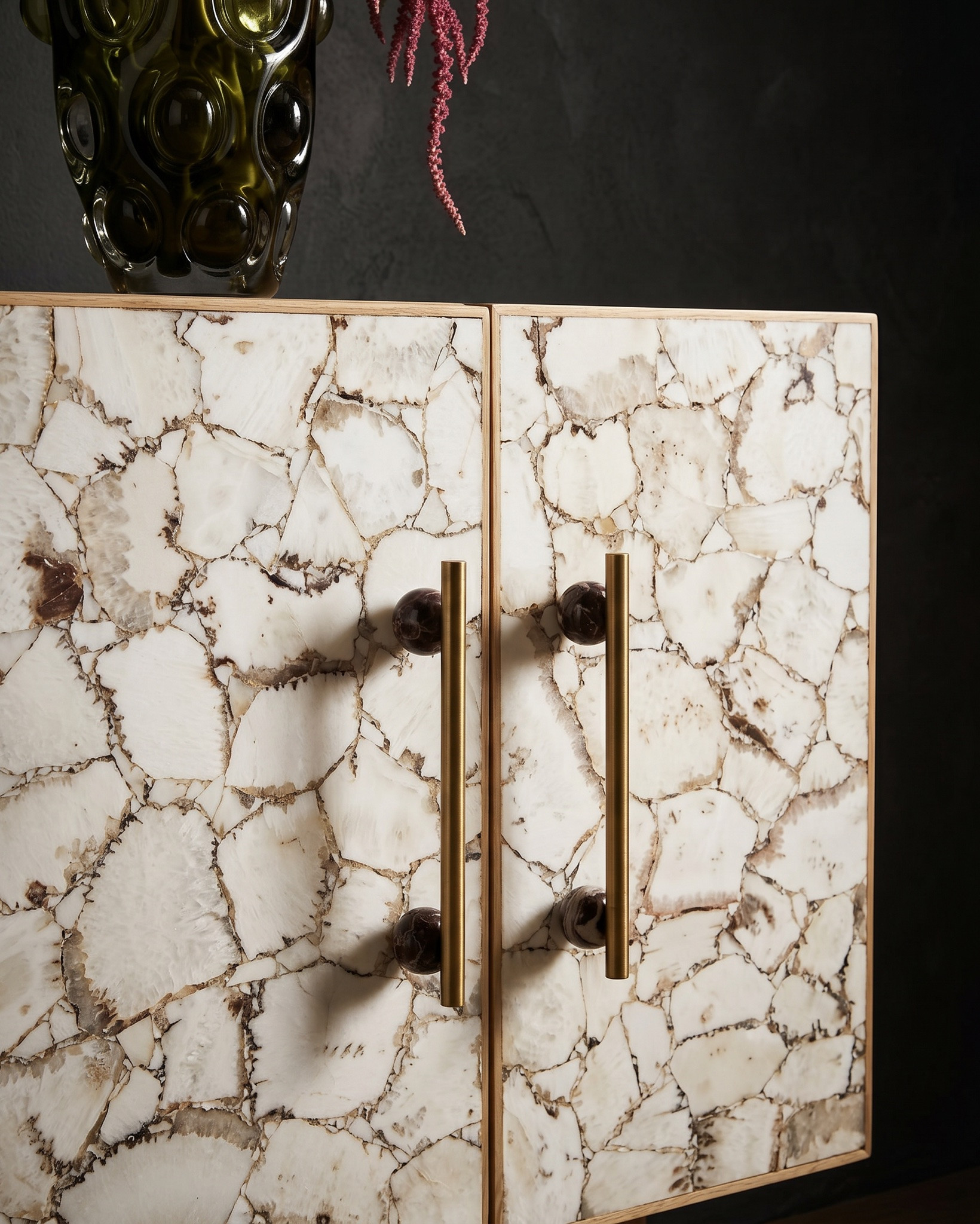 Shop the look:
- Marble handles
- Brass handles 
- Wood console
- Tables

#LTKhome #LTKsale #LTKstyletip
