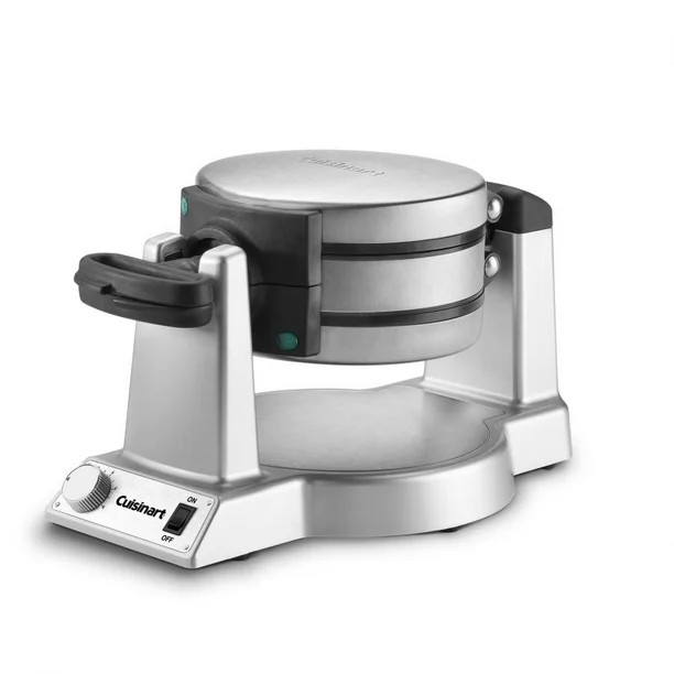 Cuisinart Double Belgian Waffle Maker Round, Stainless Steel , WAF-F20 - Walmart.com | Walmart (US)