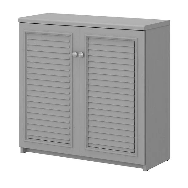 Bush Furniture Fairview Small Storage Cabinet with Doors and Shelves | Walmart (US)