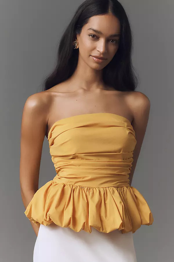 Strapless Drop-Waist Bubble Top | Anthropologie (US)