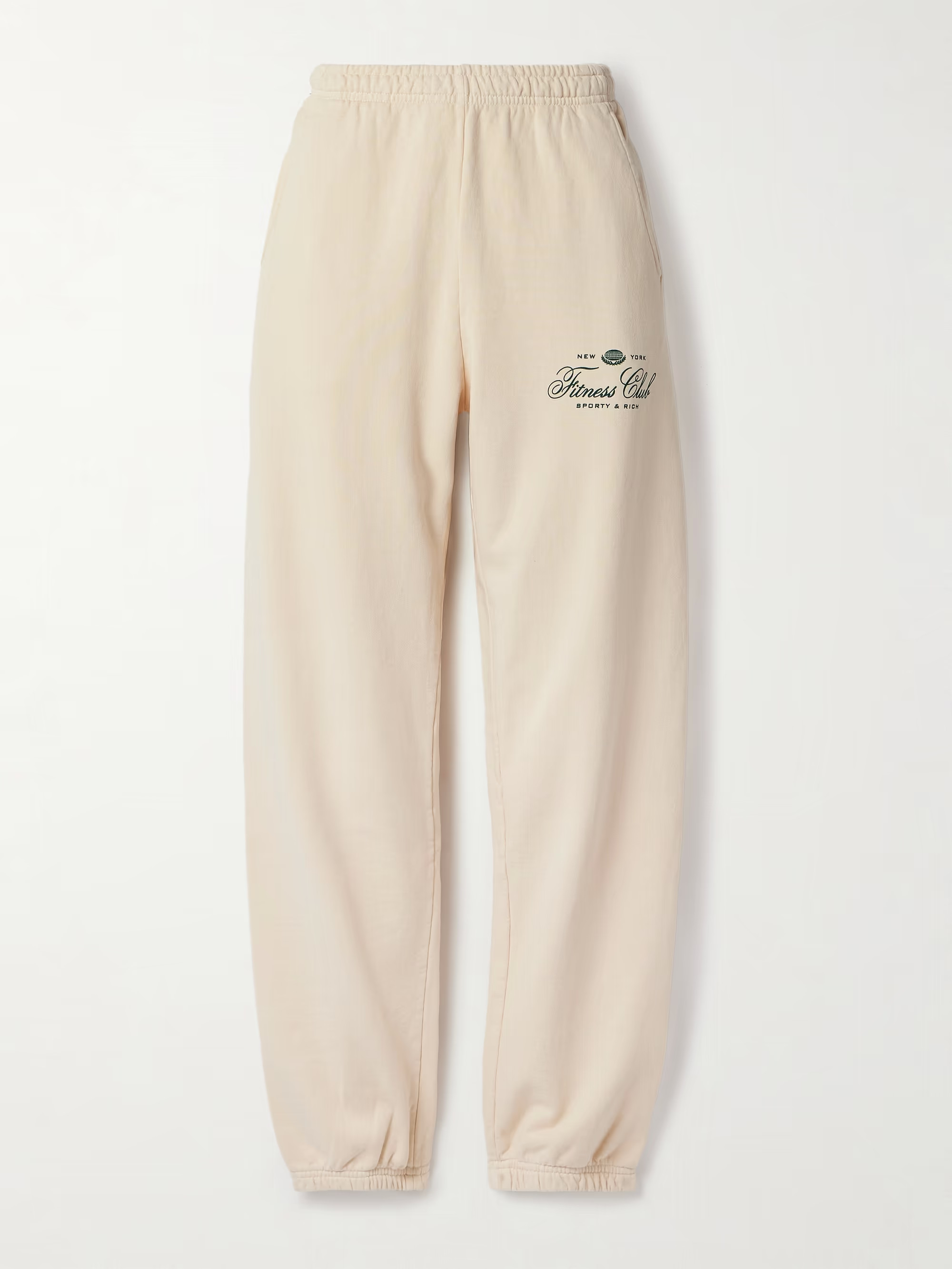 Fitness World printed tapered cotton-jersey track pants | NET-A-PORTER (US)