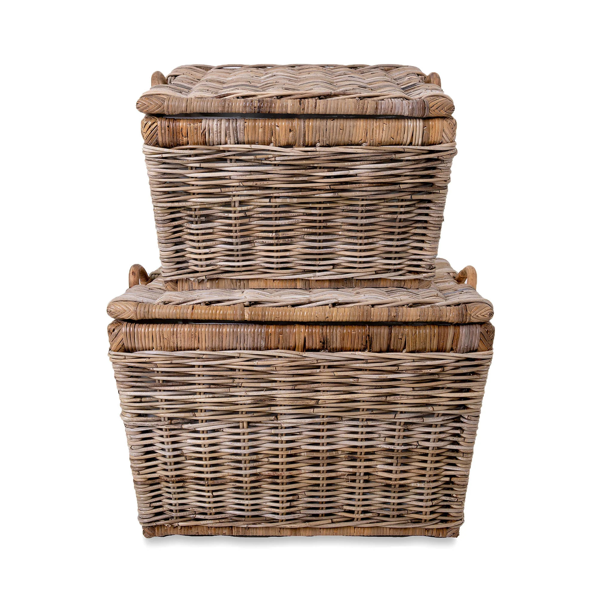 Lift-off Lid Kubu Wicker Storage Basket | The Basket Lady
