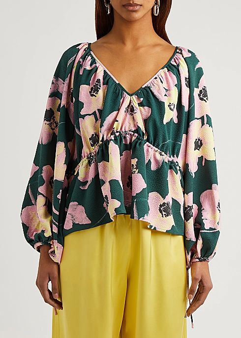 Eveline floral-print blouse | Harvey Nichols (Global)